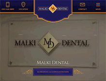 Tablet Screenshot of malkidental.com